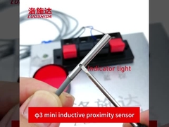 Sensor Kedekatan Miniatur Presisi Tinggi DC 3mm Diameter Flush Untuk Detektor Posisi