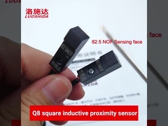 Sensor Saklar Kedekatan Induktif Persegi Panjang Kecil DC 3 Kawat 8x8 Untuk Detektor Logam