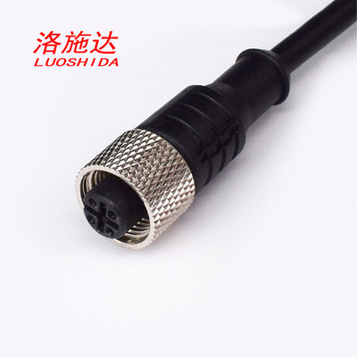 Konektor Kabel 4 Pin Fitting M12 Female Straight Connector Cable Untuk Semua Saklar Sensor Kedekatan Induktif M12