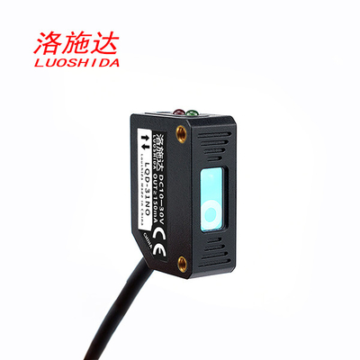 Q31 Plastic Diffuse Square Laser Proximity Sensor Untuk Sensor Laser Posisi