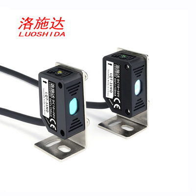 Melalui Sensor Kedekatan Laser Persegi Beam Type Dengan Kabel Tipe 3 Kawat Q31 Cahaya Tampak 660nm