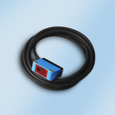 Sakelar fotolistrik NPN PNP 30-100mm IP65 DC10-30V 4 kawat BGLL61NS Sensor Optik Fotolistrik Laser untuk Mesin NCN