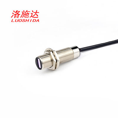 M18 Diffuse Laser Proximity Sensor Switch Untuk Pengukuran Posisi Output PNP NPN